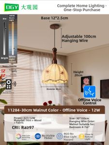 DGY | Retro Style Embroidered Floral Household Lighting