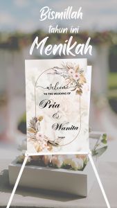 CETAK FOTO / WELCOME SIGN papan kayu nikah lamaran aqiqah khitan ulangtahun prewedding graduation Wisuda ukuran 40 cm x 60 cm bahan mdf tebal 6mm