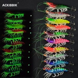 Mồi Câu Tôm Ackibbik 10cm Mồi Câu Mực Giả Nước Mặn Móc Câu Mực Mồi Câu Bạch Tuộc Mực Biển Dùng Cho Câu Cá Biển Sông Hồ