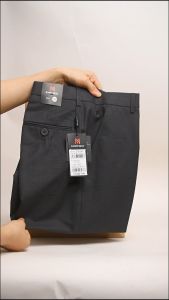 Quần tây nam Khatoco màu xám đậm (tặng vớ Khatoco cao cấp)