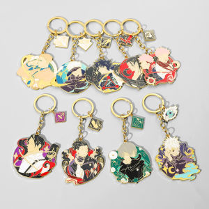 Bandai | Anime Jujutsu Kaisen Keychain Anime Figure Fushiguro Toji Cosplay Props Pendant Keyrings Badge For Women Men Charm Gifts