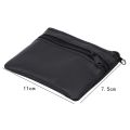 Men Women Card Coin Key Soft Holder Zip Leather Wallet Pouch Bag Purse Gift New Fashion Black Mini Coin Holders. 
