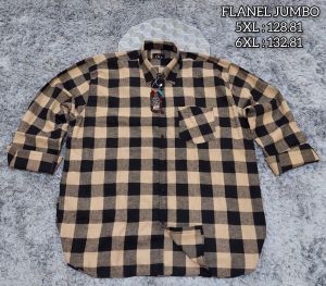 Kemeja flanel jumbo lengan panjang kemeja xxl 3xl 4xl 5xl 6xl 7xl cod bisa
