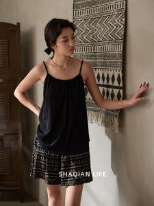 SHAQIAN | Cooling Outwear-Suitable Womens Cami Sleepwear Modal Cotton With Pads