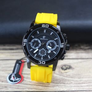 Jam tangan Pria Berocco B02 tanggal aktif chrono off analog tali rubber/silicon original