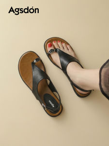 Agsdon | French Style Toe Post Sandals Summer Comfort Shoes