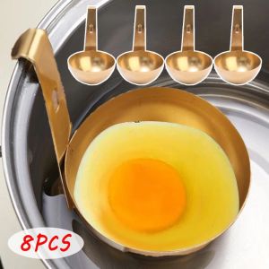2 cái Mini Thép không gỉ Máy luộc trứng loại treo tai trứng luộc Chậu cây treo Máy luộc trứng nhà bếp khuôn tạo hình trứng