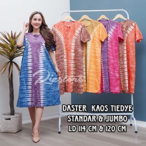 Daster kaos abstrak standar dan jumbo model tali dada non busui
