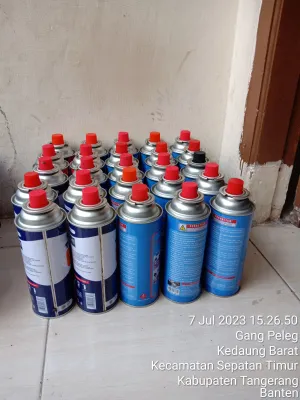 kaleng gas portebel isi /refil 1 paket (5pcs)