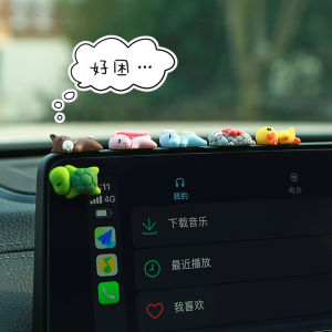 Car Interior Decoration Accessories Miniature Electric Vehicle Popular Small Parts Female Driver Dashboard Decorative Items