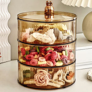 Large Capacity Hair Accessories Organizer Box Desktop Childrens Hair Bands Baby Head Ropes Hair Clips Girls Hairpins