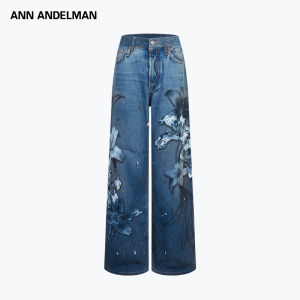 ANN ANDELMAN | Floral Loose Wide Leg Jeans
