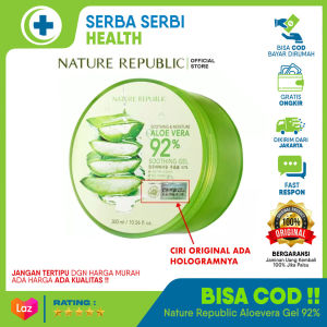 Nature Republic Aloe Vera Moisture Gel 300ml: Pelembab Wajah & Masker Muka