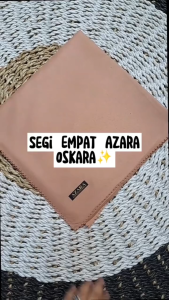 Hijab Segi Empat AZARA OSKARA Polos Laser Cut Pouch | Hijab Segi Empat Voal Miracle 110x110 cm