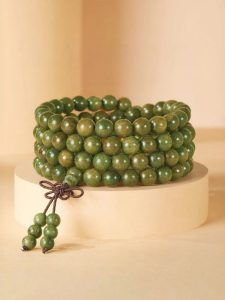 FUJINJIA | Natural Peaceful Talisman Wooden Hand Strands 108 Beads