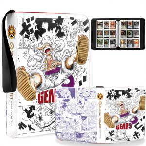 One Piece Card Binder Anime Luffy Card Storage Book Loose-Leaf Four Nine-Grid Card Collection Book Good-looking Card Holder