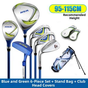 PGM GOLF | Left-handed Beginner Childrens Golf Clubs Set with Stand Bag