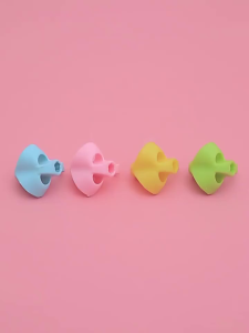 3Pcs Pencil Grip Holder for Kids Soft Rubber Three Finger Pencil Grips Pemegang Pensel Kanak Kanak