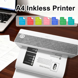 A4 Thermal Paper With Peripage Mini Portable A4 Thermal Printer Inkless Bluetooth Picture HD Printing Printer For Office Home