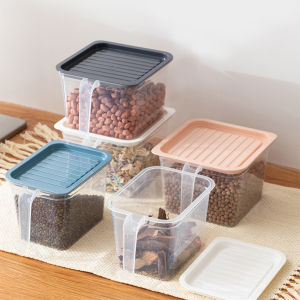 มีฝาปิด กล่องเก็บอาหารตู้เย็น มีที่จับ Portable refrigerator food storage box