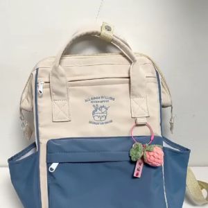 LAZANA Backpack Womens Waterproof Candy Color Large Capacity High School Bag Suitable for Cute Travel Student#B0010