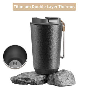 Titanium Coated Thermos Coffee Tea Tumbler Stainless Steel Insulated Car Thermal Mug Portable Cup Water Bottle Ti Vacuum Flasks