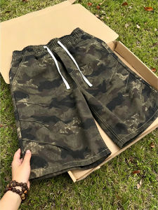 OUMULONG | American Style Camouflage Casual Shorts Loose Fit