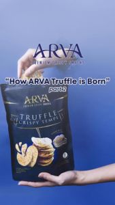 Camilan Arva Tempe Premium Crispy Snacks Non GMO 80 Gr Varian Mozzarela Himalayan Salt Basil Truffle