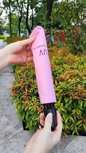 Dù Che Mưa Nắng Chống Tia UV 8 Nan Chọn Màu - Ô Che Mưa Che Nắng Cầm Tay Gấp Gọn Thời Trang Tiện Lợi