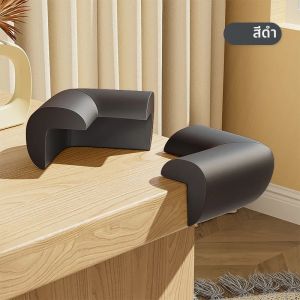 4 ชิ้น Soft Baby Proofing Corner Guards - Pre - Taped ตัวป้องกันมุมโต๊ะสําหรับความปลอดภัยของเด็กกันชนเฟอร์นิเจอร์ & Sharp Edge