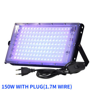 50W 100W 150W LED UV Light UV Floodlight 395nm 400nm 220V Ultravilet Lamp DJ Disco Party Stage Backlight LED Flood Light