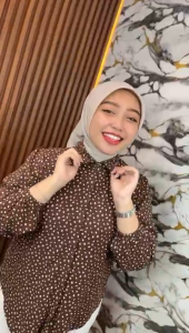 Ovi Shirt - Kemeja Blouse Semi Tunik Wanita Full Printing Lengan Panjang Dengan Bahan Nyaman Dan Adem