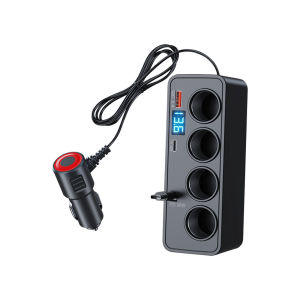 Bộ Sạc Màn Hình Kỹ Thuật Số Đa Năng Trên Ô Tô USB Sạc Nhanh QC3.0 + PD TypeC Bộ Chuyển Đổi Tự Động Đa Chức Năng Sạc Nhanh Nguồn Điện Xe