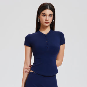 COSLEAF | Slim Fit Short Sleeve Sportswear For Women