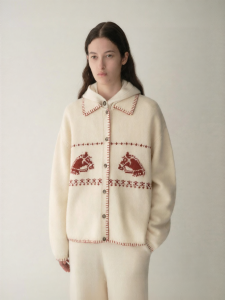 INSIS FEMME | Festive Series Merino Wool Sweater Knit Cardigan