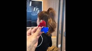 High Ponytail Heart Hair Clip 🎀 高马尾爱心抓夹 Klip Rambut Baldu Comel Gaya Korea Love Shape Cute Hair Pins