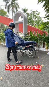 Bạt phủ xe máy vải dù bền chắc bảo vệ xế yêu khỏi nắng mưa