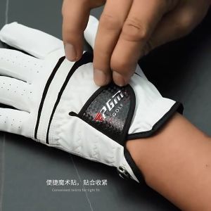 PGM Golf Gloves Men’s Single Golf Gloves for Men Synthetic Sheepskin PU Leather Breathable ST022