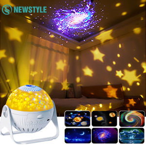 Galaxy Projector Night Light For Bedroom Lighting Decoration Planetarium Star Projector Lamp For Christmas Gift