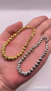 Lắc tay titan hạt bi đính đá tấm không gỉ Vòng đeo tay hạt bi chất liệu titan không phai màu trangsucmoiluatuoi.RIN