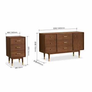 YUANSHI YUANSU | Solid Walnut Storage Cabinet
