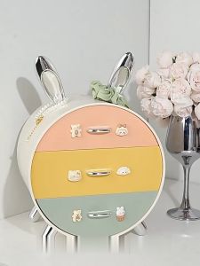 FR-K179 Rak Susun Kelinci Rak Kosmetik Serbaguna Cute Stuff Organizer / Rak Laci Mini Colorfull