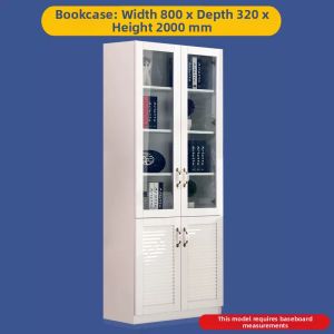 QIANGXIANG | Multi-functional Hidden Furniture Computer Desk & Bookcase Bed