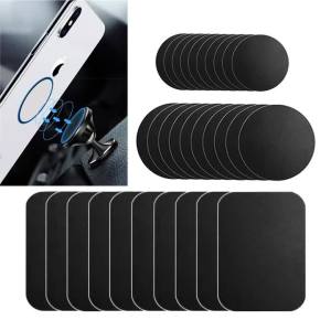 10PCS Black Magnetic Metal Plate For Car Phone Holder Universal Iron Sheet Disk Sticker Mount Mobile Phone Magnet Stand