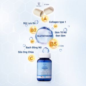 ST SKIN - Viên Uống Sáng Da Chống Nắng Ngừa Nám DNA Supplement Glutathione K+ hộp 60 viên