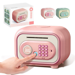 Electronic Piggy Bank เด็กปลอดภัยเงินสดเงิน Bank Mini ATM รหัสผ่านธนบัตร House ออมทรัพย์ระยะเวลาสําหรับเด็ก 3 ปีของขวัญ