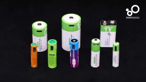 Smartoools 1.5V Double A Lithium ion Type C AA AAA Battery Rechargeable Triple li Batteries With Charger 2600mwh Chargeable Li-polymer USB For Camera Flashlight Toy Remote MP3
