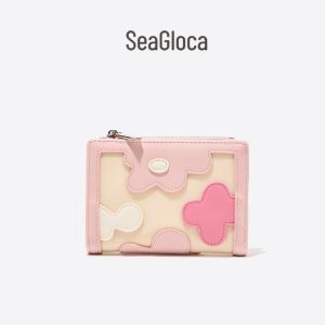 SeaGloca Flower Multi-Functional Flower Pattern Purse Card Bag For Woman