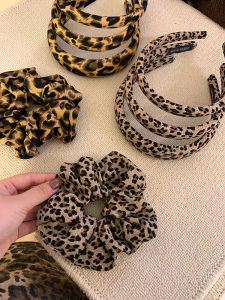 Y2K เครื่องประดับผมลายเสือดาวเซ็กซี่ ยางรัดผมหางม้า ยางรัดผมลำตัวใหญ่ แฟชั่นเกาหลี ใหม่ล่าสุด 2025