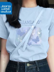 Jeanswest | Summer Short Sleeve T-shirt Women Cotton Loose Fit